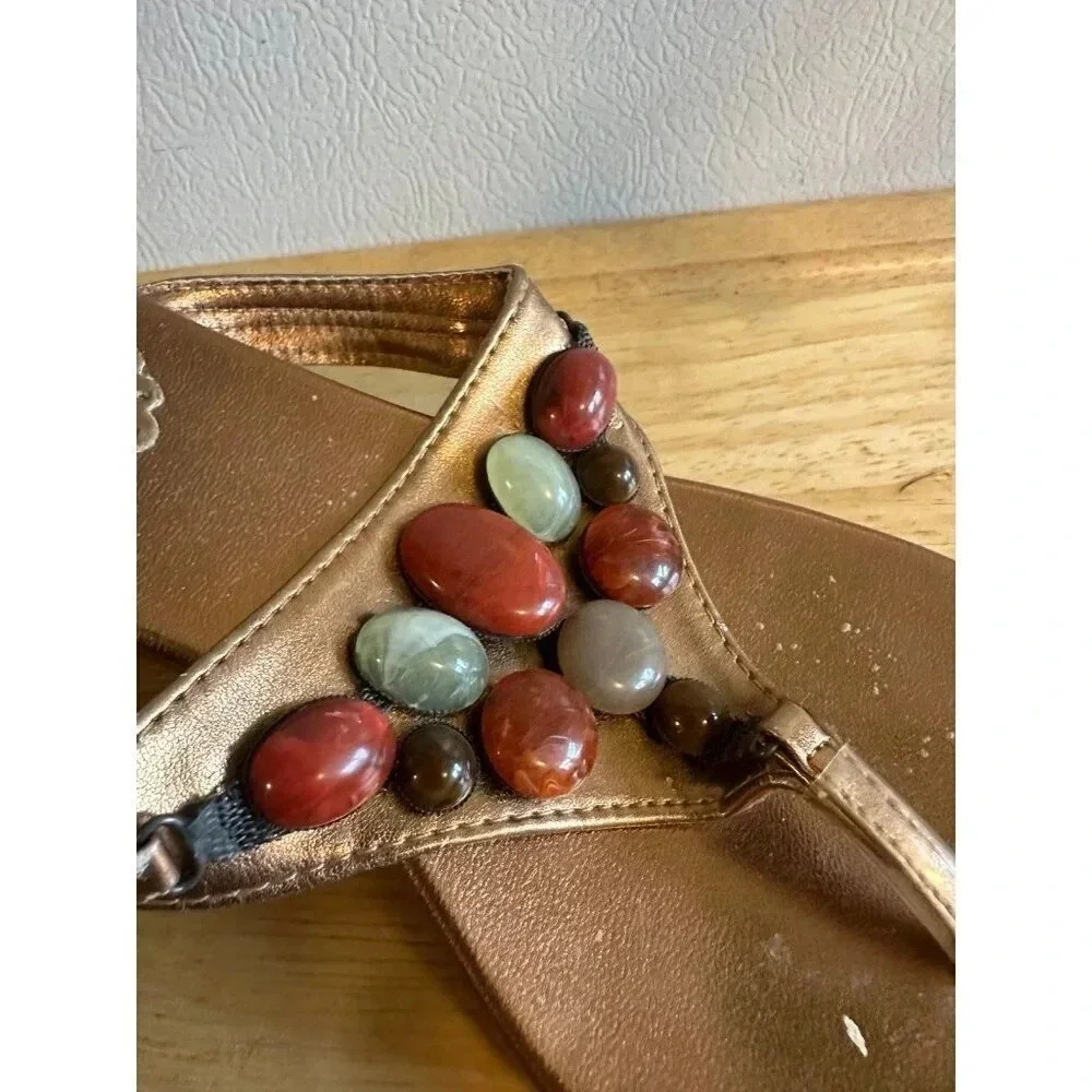 Women’s size 9 stone Heeled  Sandals